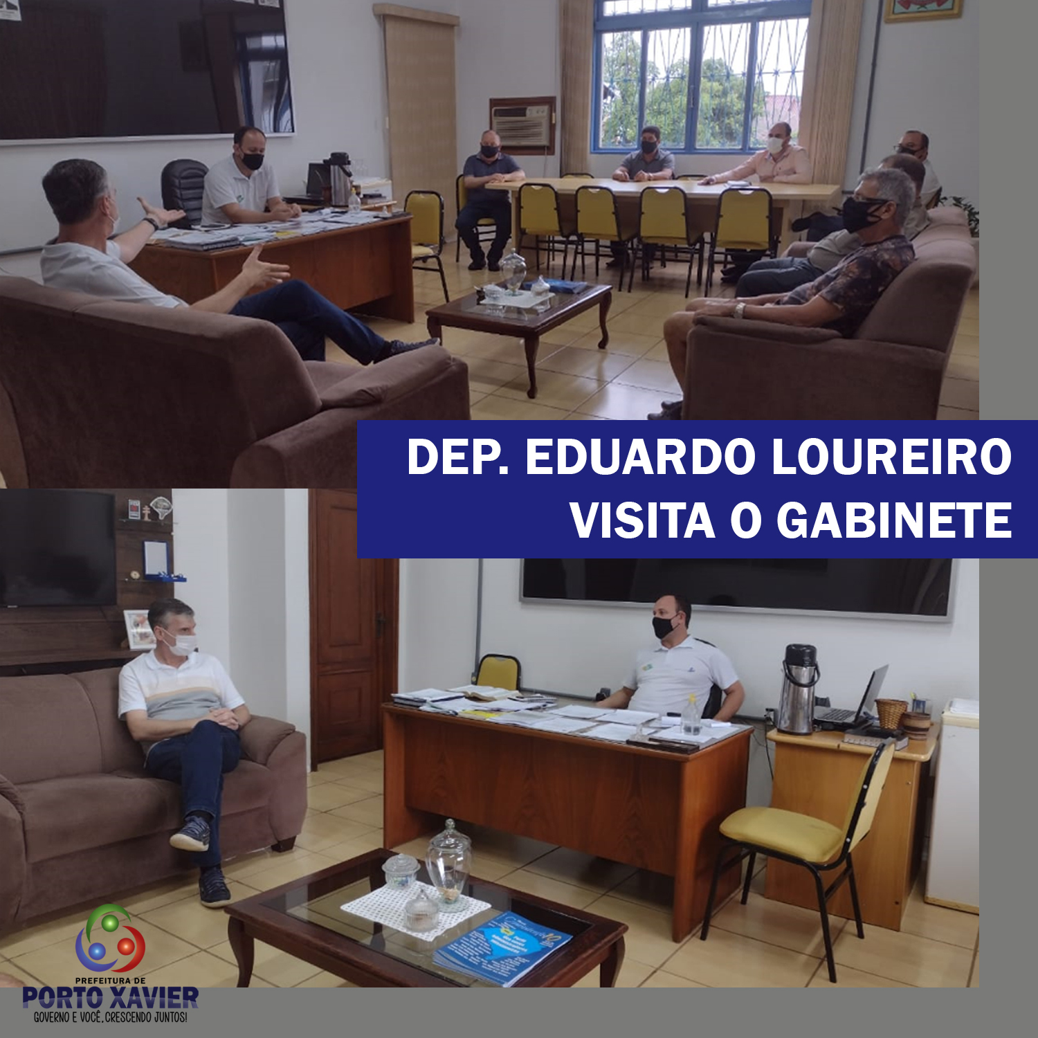 DEPUTADO EDUARDO LOUREIRO VISITA O GABINETE